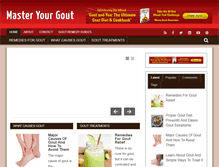 Tablet Screenshot of master-your-gout.com